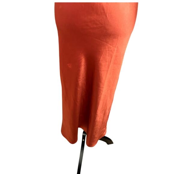 All Saints Vibrant Orange Midi Dress - Picture 4 of 9
